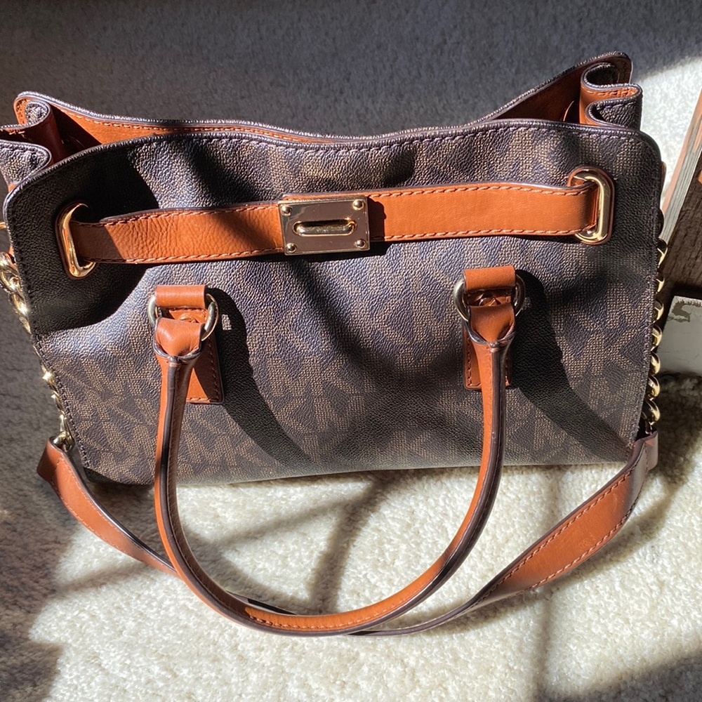 Brown & Tan Michael Kors Purse.